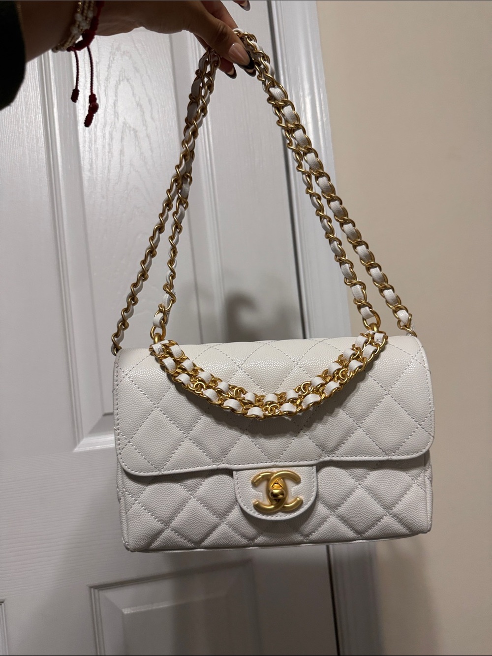 Chanel Quilted Chain-Handle Shoulder Bag